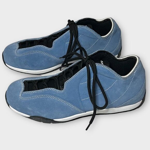 Speedwell Men\'s Blue Suede Lace-Up Oil Resistant Bottom Racing Sneakers Sz 9 HTF main image 9